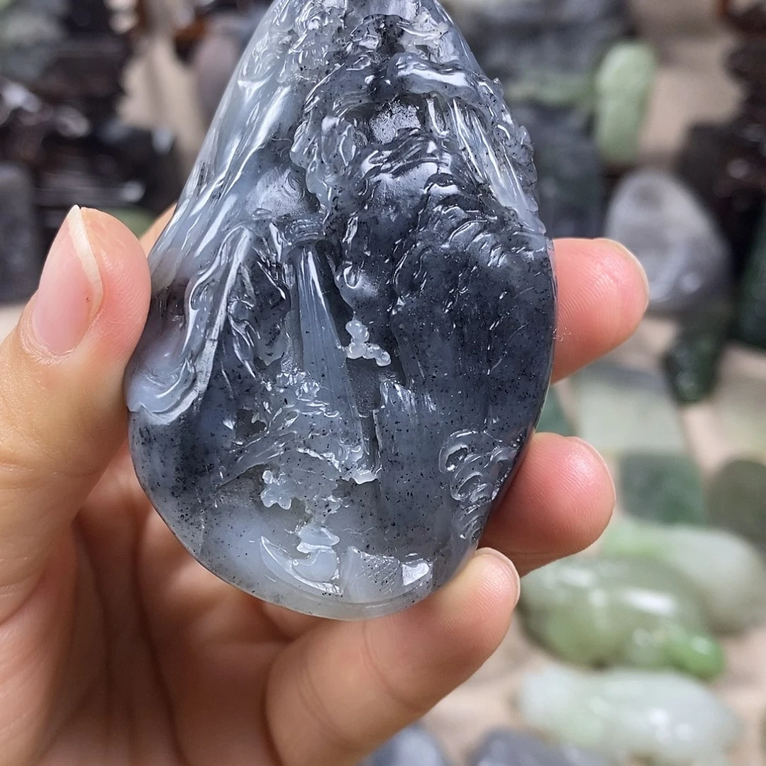 和田玉未镶嵌颈饰