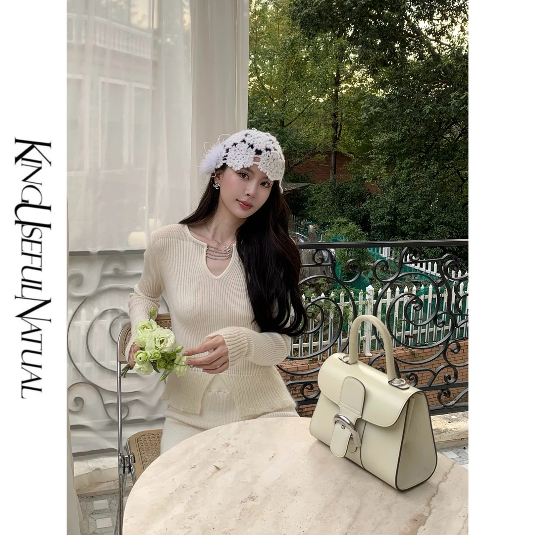 KUN【ins花朵帽】韩系手工帽子羽毛堆堆帽百搭显脸小套头毛线帽