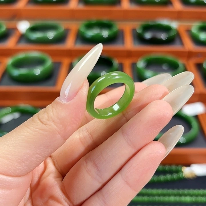 和田玉未镶嵌手镯卡17