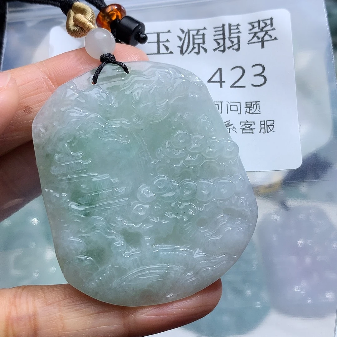 翡翠未镶嵌颈饰423