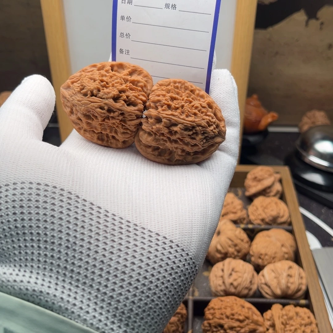 文玩核桃把件971南疆石42全品