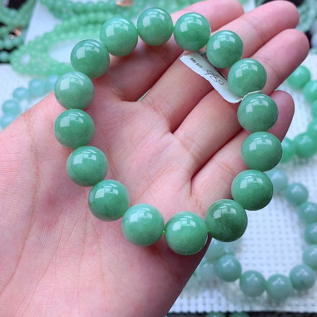 翡翠未镶嵌毛衣链卡13