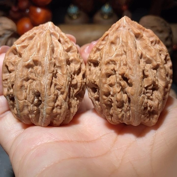 把件文玩核桃东北楸子小雪58