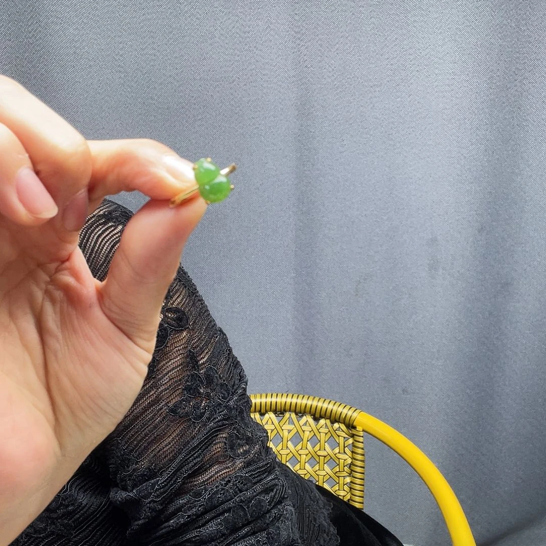 和田玉银S925镶嵌戒指