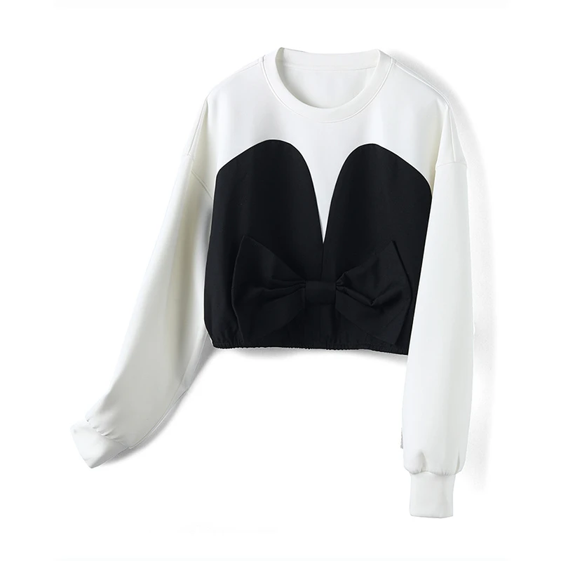 32870【依系列】拼接小个子卫衣3I313519D