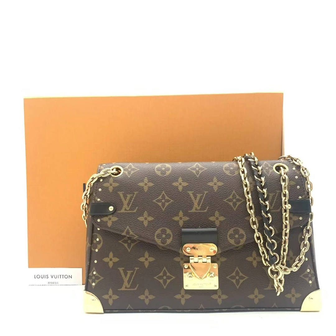 99新 LouisVuitton/路易威登 【安则专属】老花拼黑新款邮差包