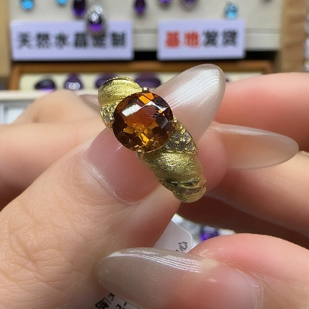 繁***y珠宝半成品水晶银S925镶嵌G 2克拉