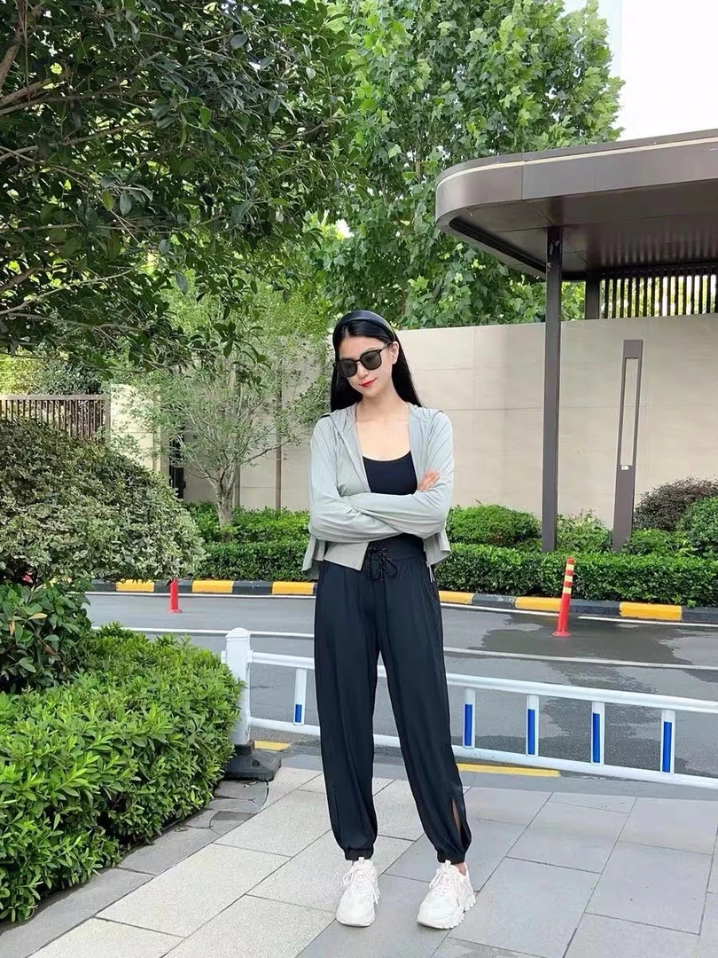 新款冰丝束脚防晒裤显瘦休闲时尚夏季