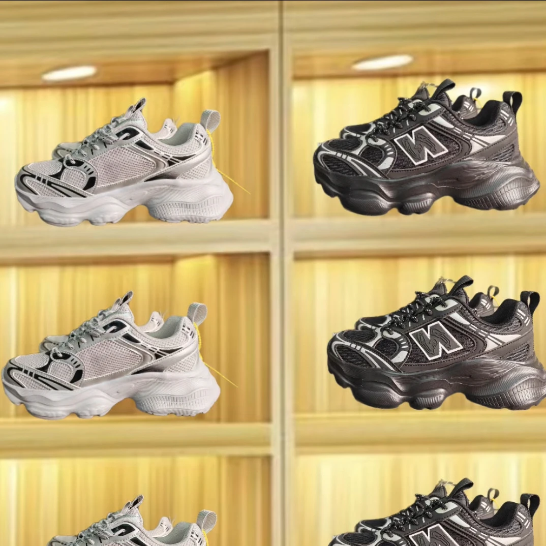 老爹鞋增高厚底薄款水染皮城市运动风时尚休闲鞋