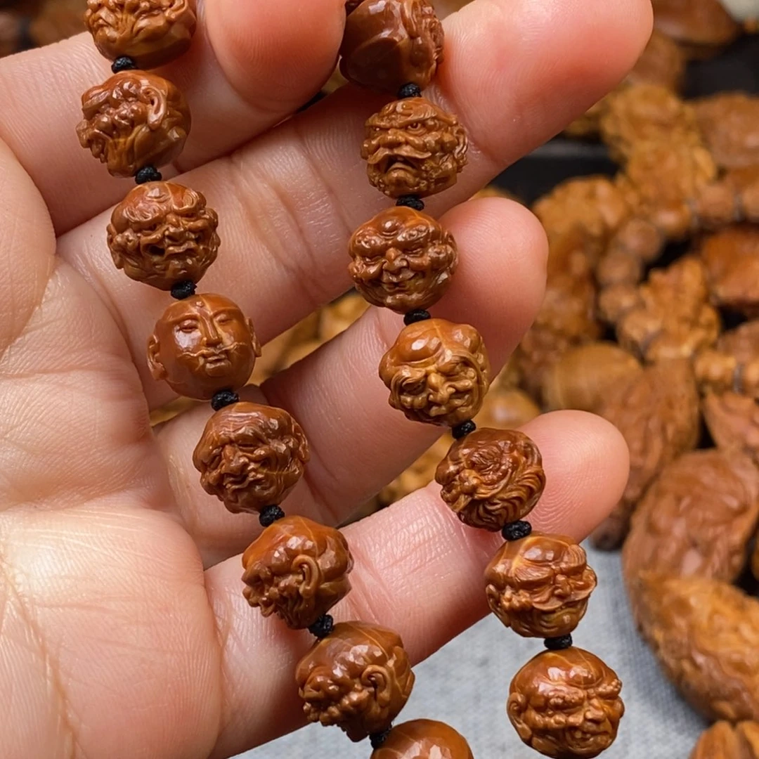 橄榄核手串/手链一****路核雕手串