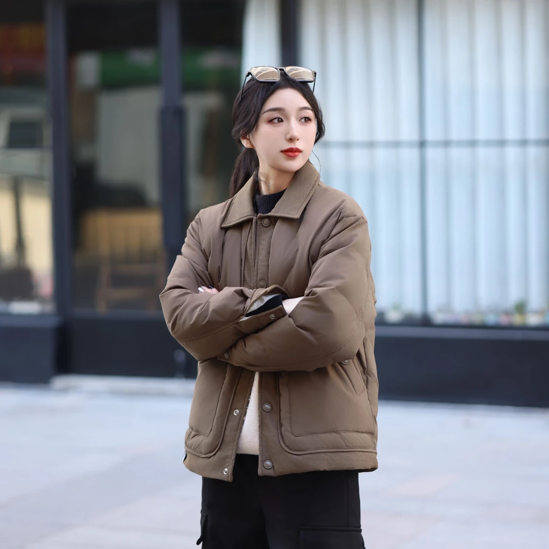 Zo·Ran【都市风商务休闲羽绒夹克】潮流新品翻领休闲90绒羽绒服男