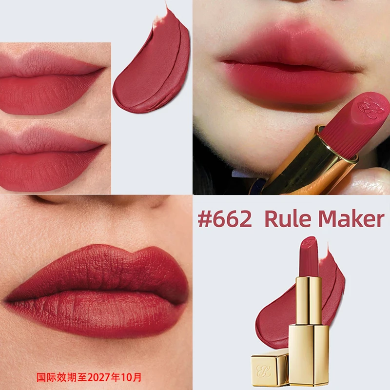 雅诗兰黛绒雾小金管662唇膏3.5g哑光雾面不掉色国际效期至27.10