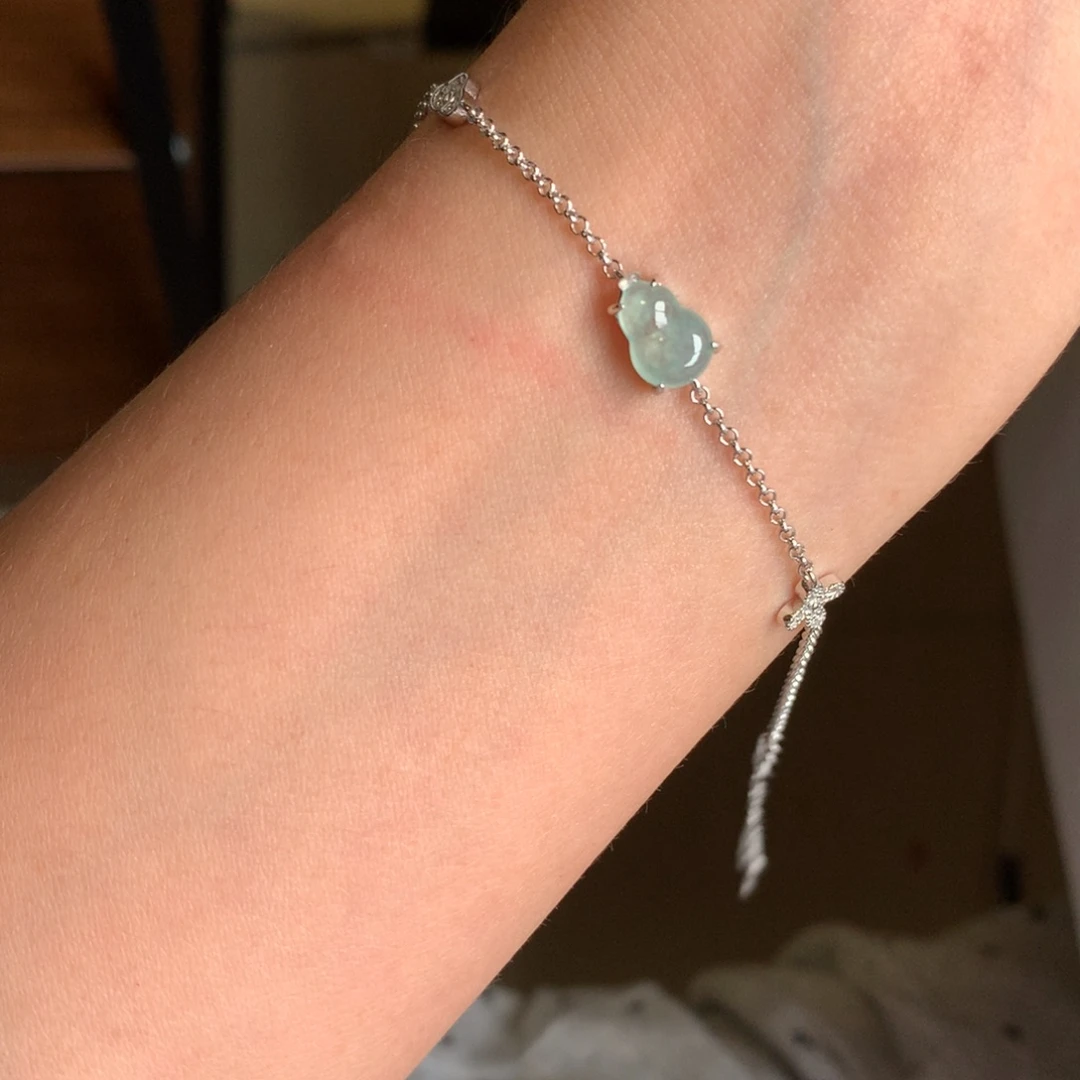 翡翠银S925镶嵌颈饰手链