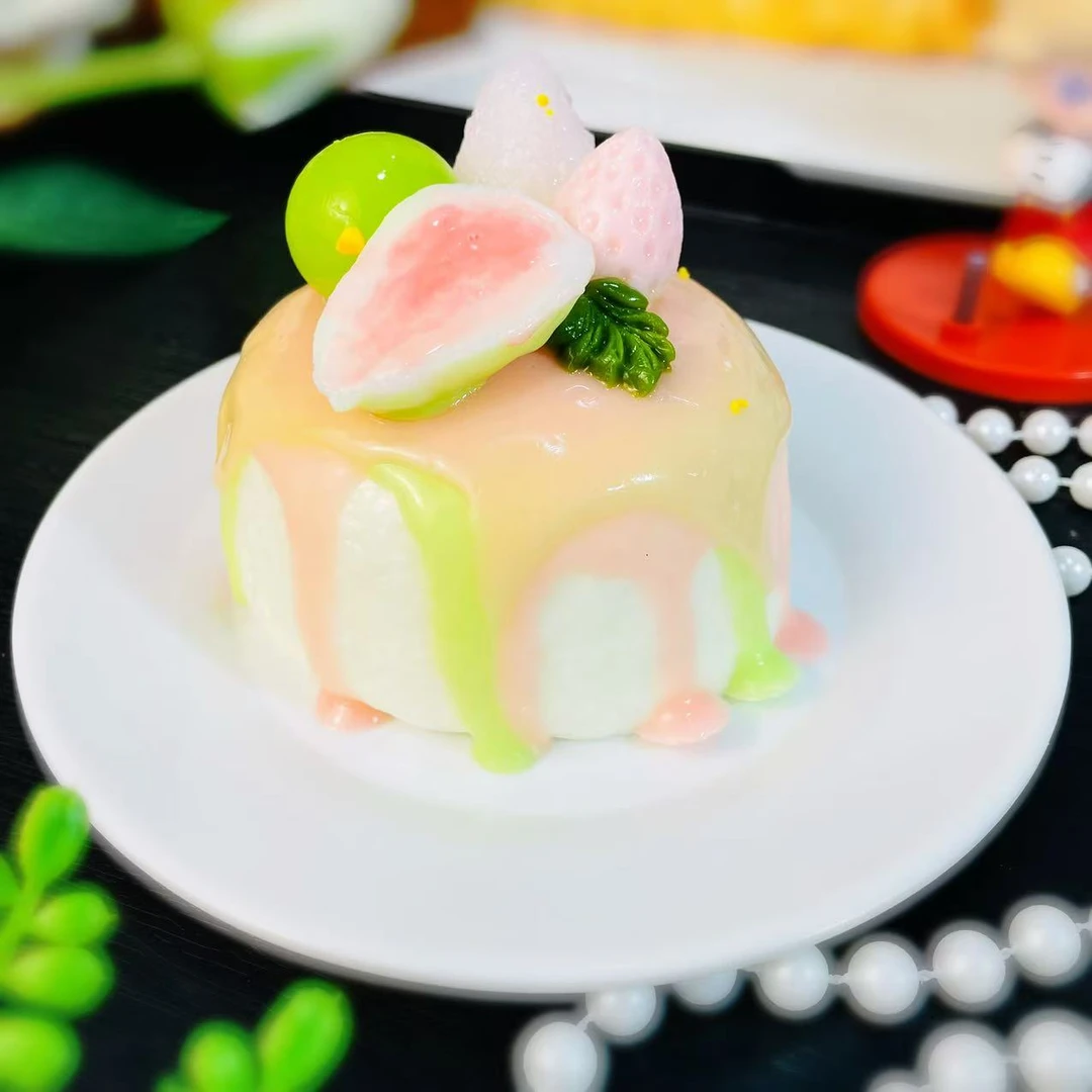 0101芭乐青提蛋糕捏捏乐慢回弹玩具手工[默认瑕疵介意勿拍]