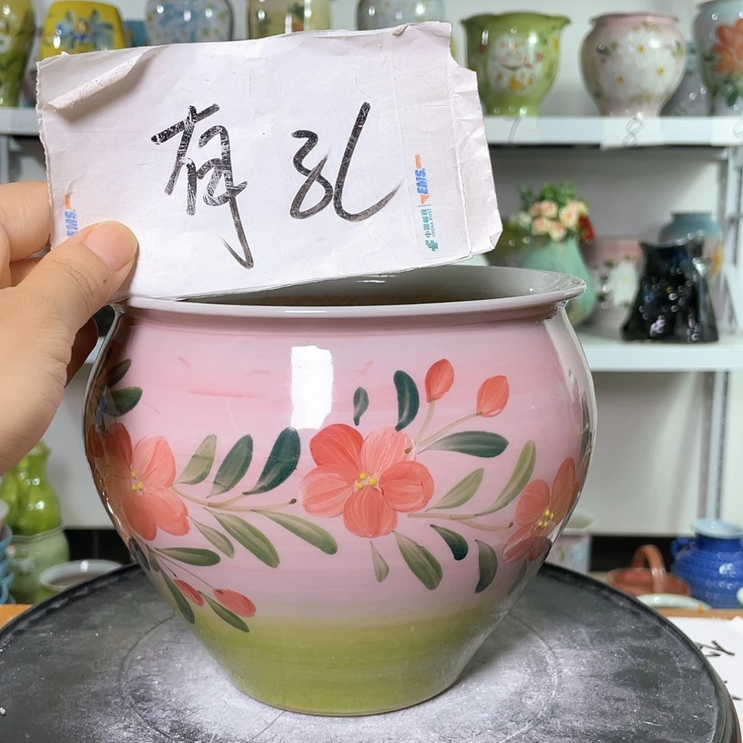 景德镇陶瓷花盆微瑕147