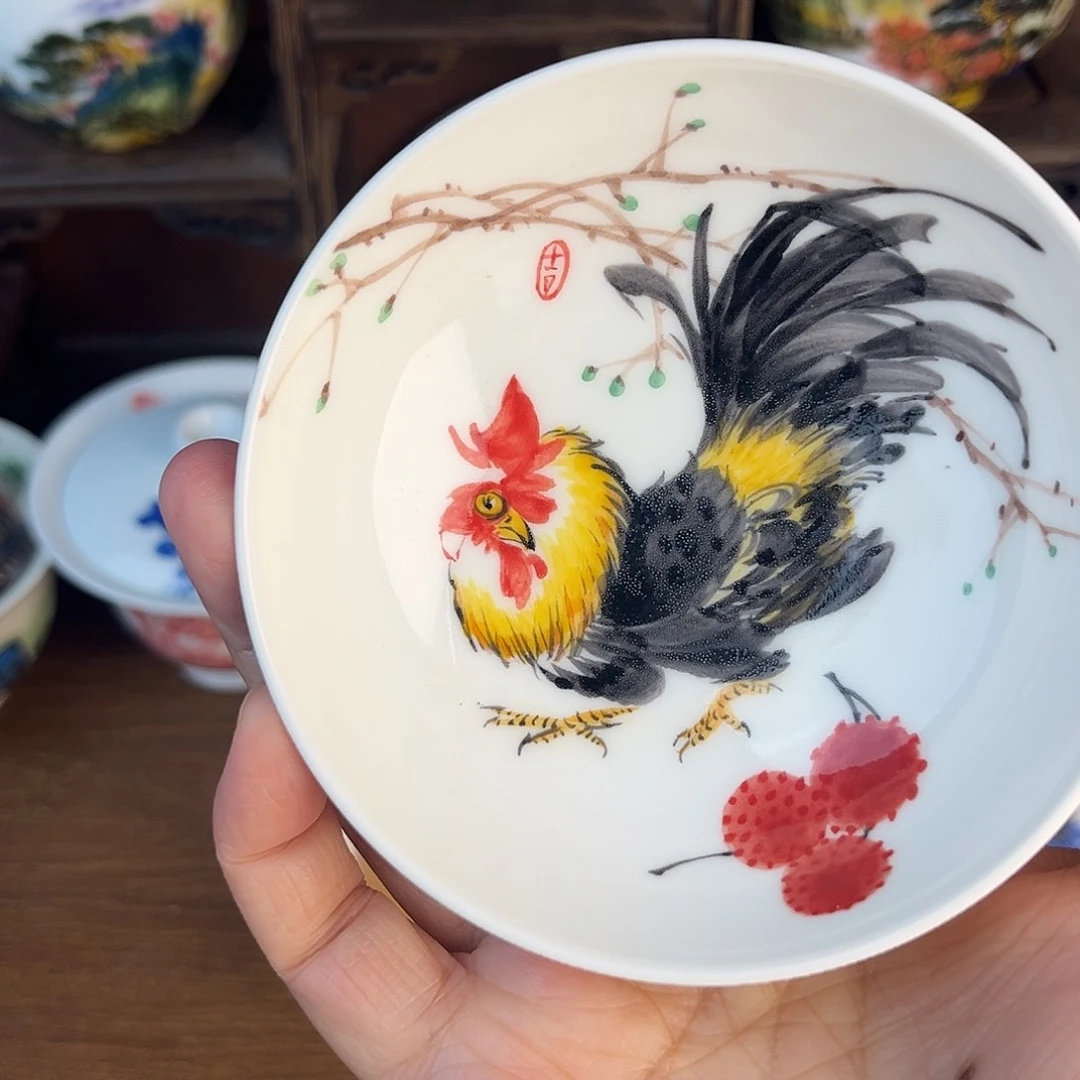 忠意堂釉下彩大吉大利