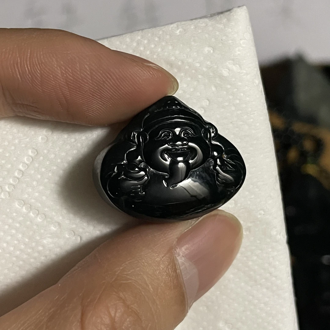 天然翡翠a货 财神爷h