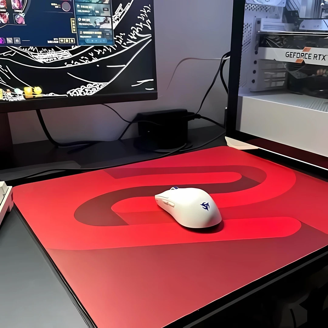 gsrse炽/灰职业电竞细面游戏鼠标垫顺滑大号加厚桌垫防滑办公舒适
