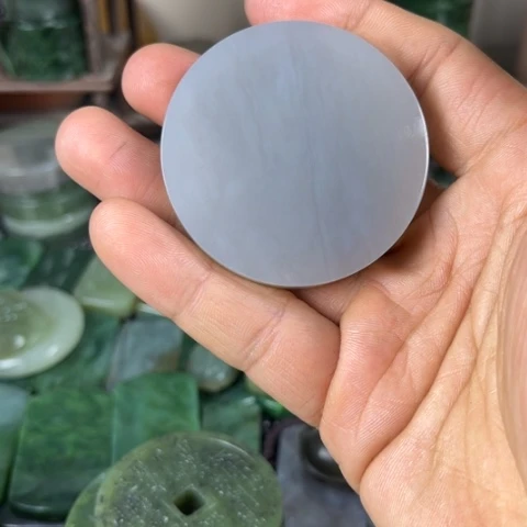 和田玉珠宝半成品未镶嵌旅*