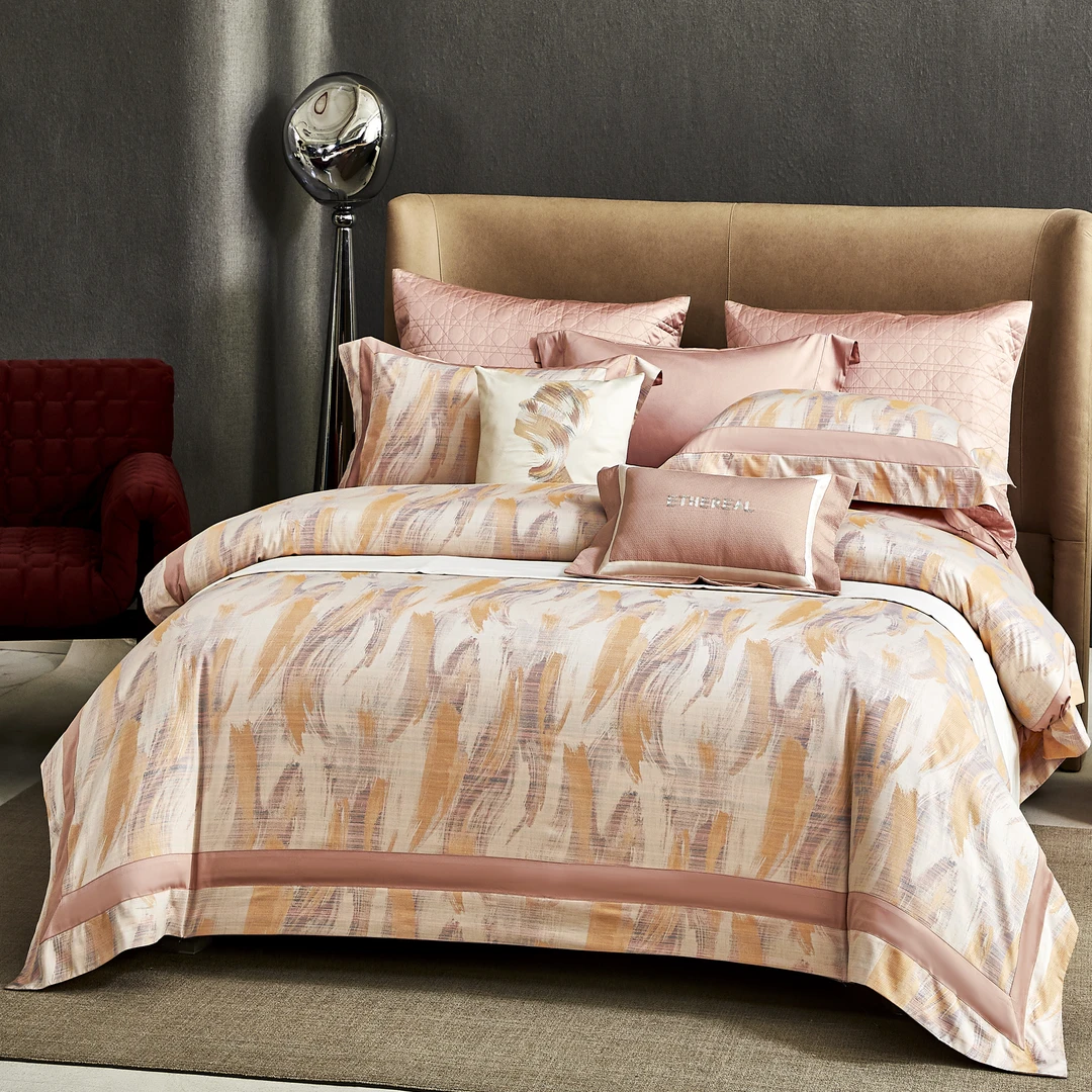 安哥【色织提花四件套】特洛伊：120支匹马棉欧式轻奢大提花 YM-ZD