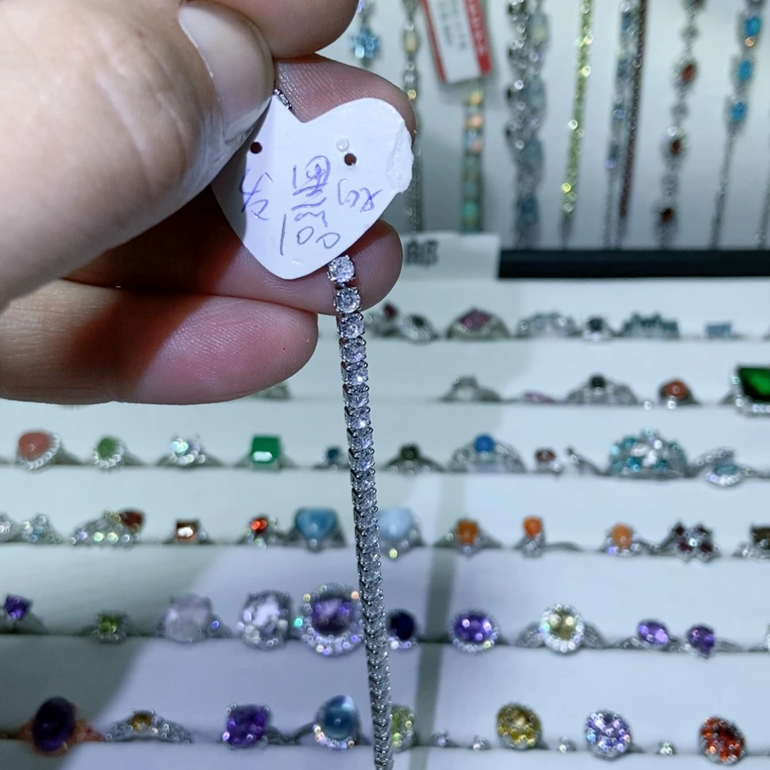 绿水晶戒指银S925镶嵌欧**汁