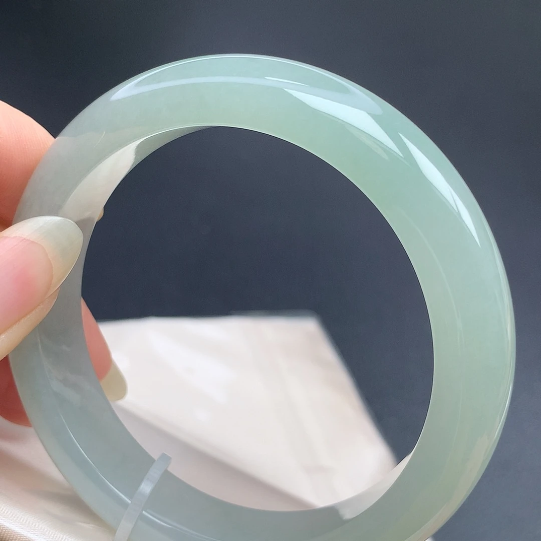 翡翠未镶嵌手镯58.3圈口