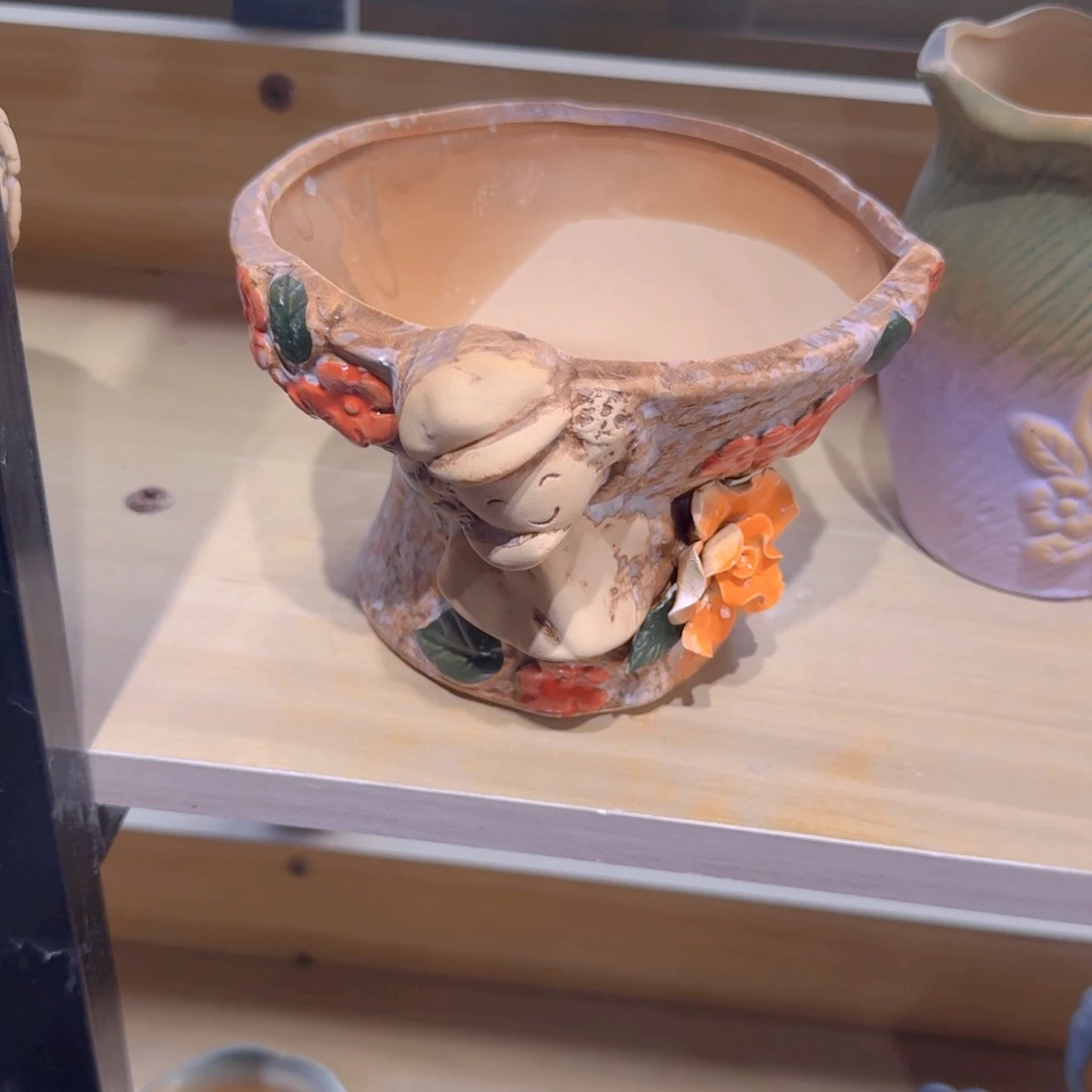 紫砂花盆粗陶哦醋