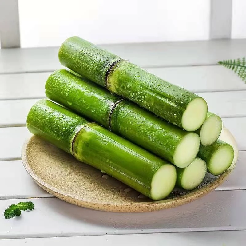 新鲜应季青皮甘蔗果肉装无节脆甜可口水果