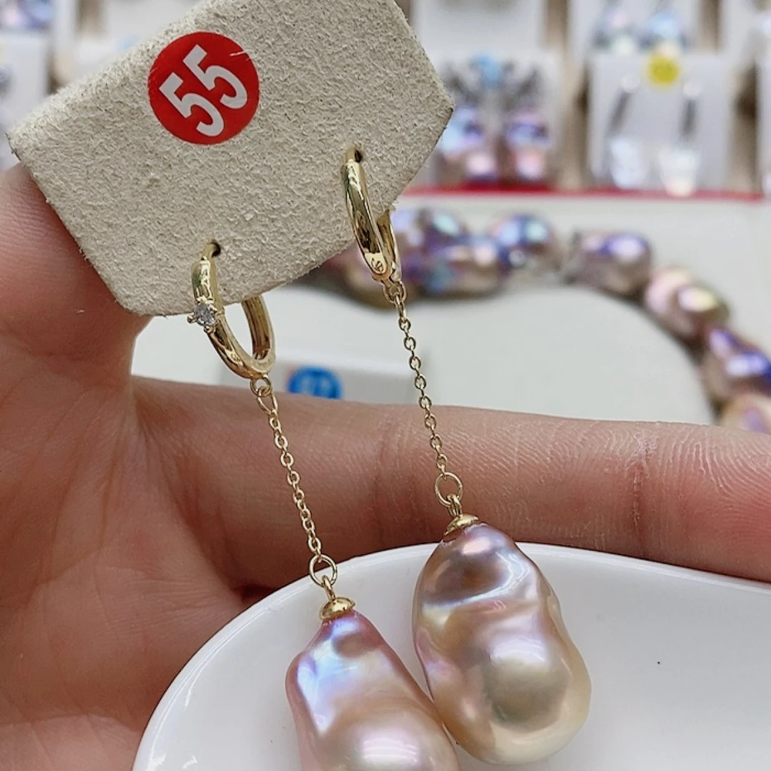 【闪购商品】淡水珍珠耳饰银S925镶嵌