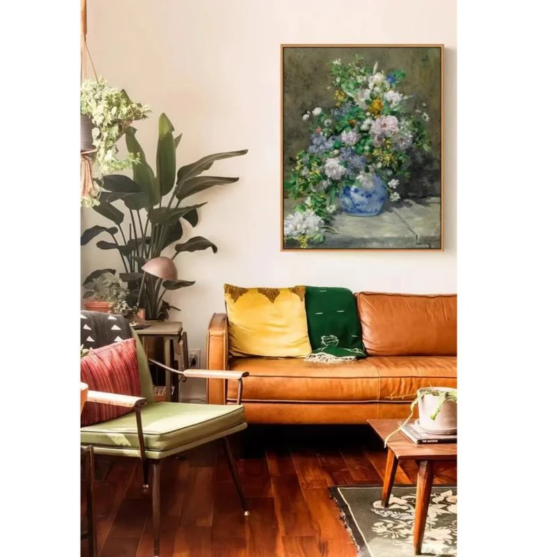 油画【春之花束】客厅装饰画餐厅风景装饰画