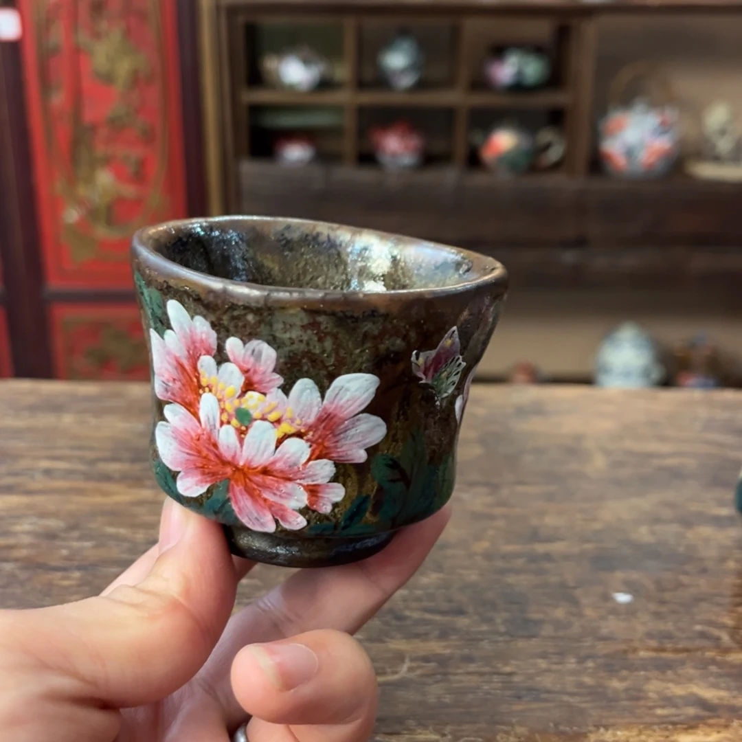 景德镇柴烧手工手绘陶瓷