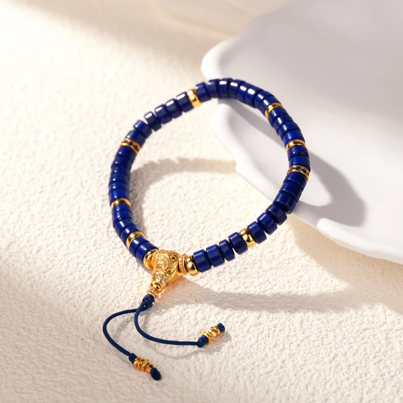 【宝聚才丰】阿富汗青金石直切手串（天然珠宝多样性发其一）