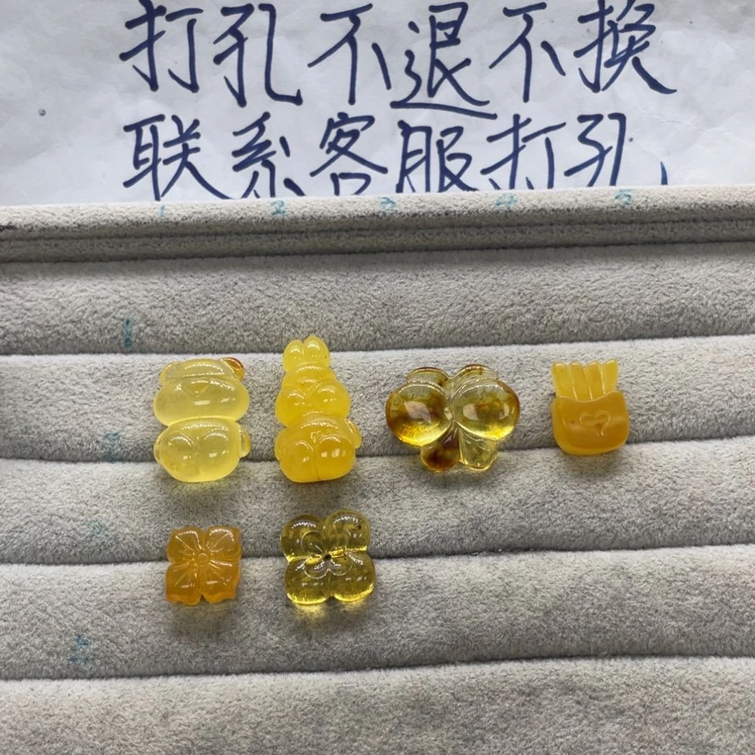 财****裸石琥珀未镶嵌天然琥珀