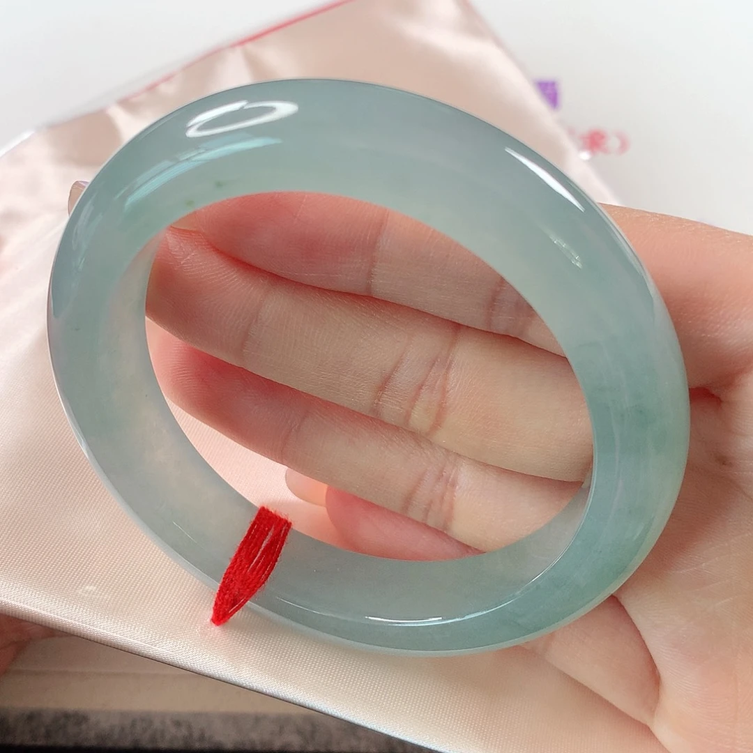 未镶嵌手镯翡翠 正圈①⑤⑥冰蓝水⭐⭐⭐⭐⭐强烈推荐