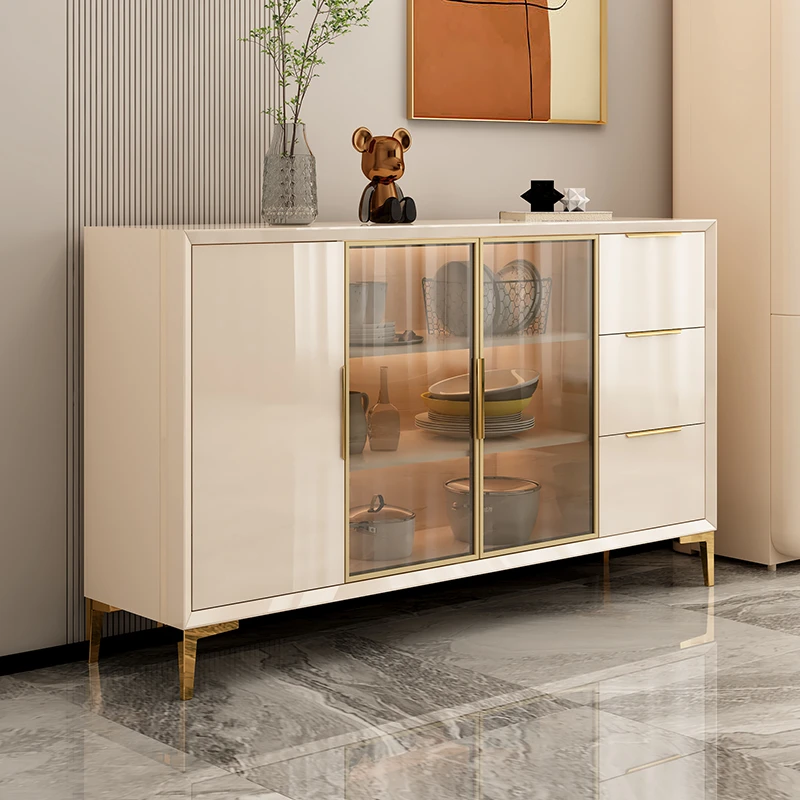 现代简约餐厅餐边柜储物柜家用厨房碗柜靠墙收纳柜客厅置物柜酒柜