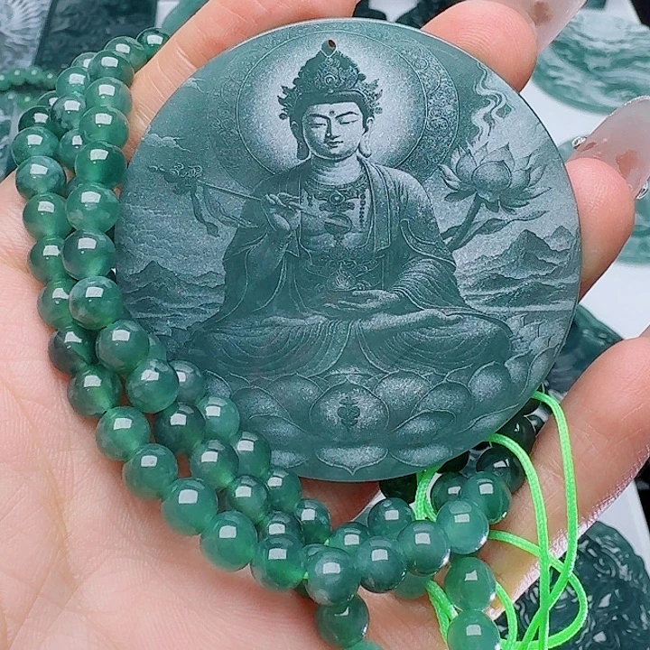 翡翠未镶嵌颈饰1111