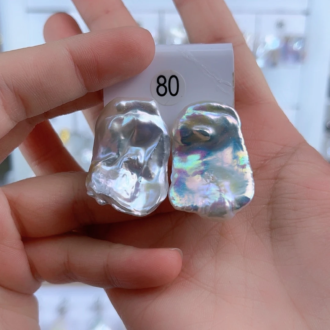 淡水珍珠耳饰未镶嵌一***荣