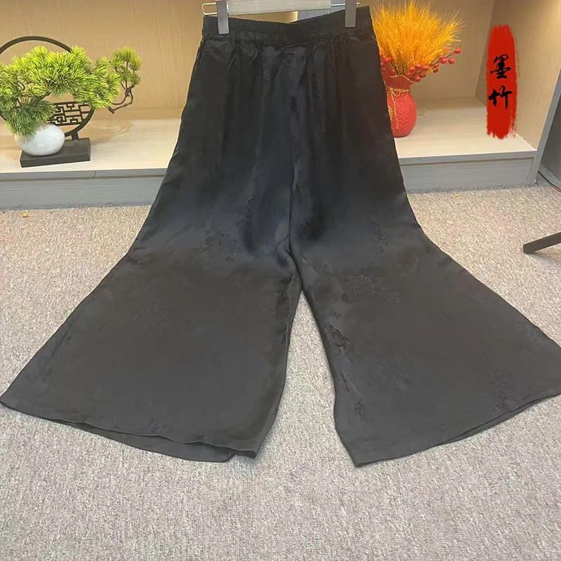 【70186】气质轻奢女装重工高级感设计师提花百搭长裤