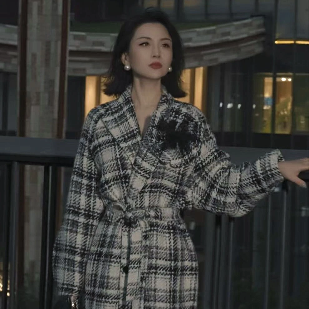 【NNC设计师款】小香风大衣 轻奢高级气质款 （送本料腰带加胸花）