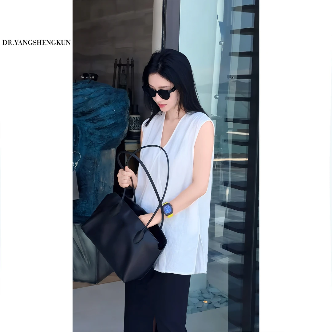 DR杨圣坤+2025新款柔软细腻胎牛皮极简腋下包单肩包YM2502-2009