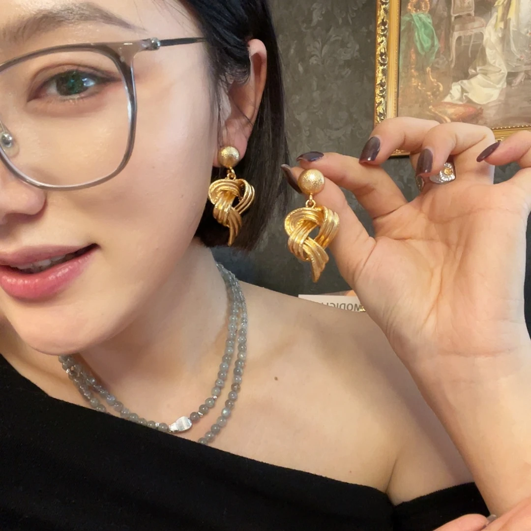 黄铜925银琉璃耳钉