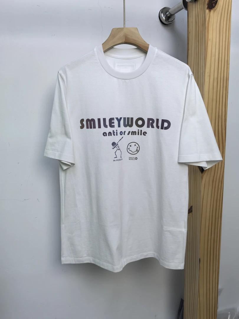 男女同款炫彩英文印花t