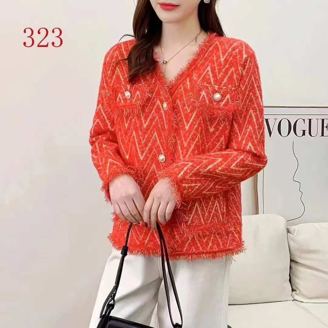 【香姐精品】2025年新款网红洋气炸街女装百搭小香风外套-323