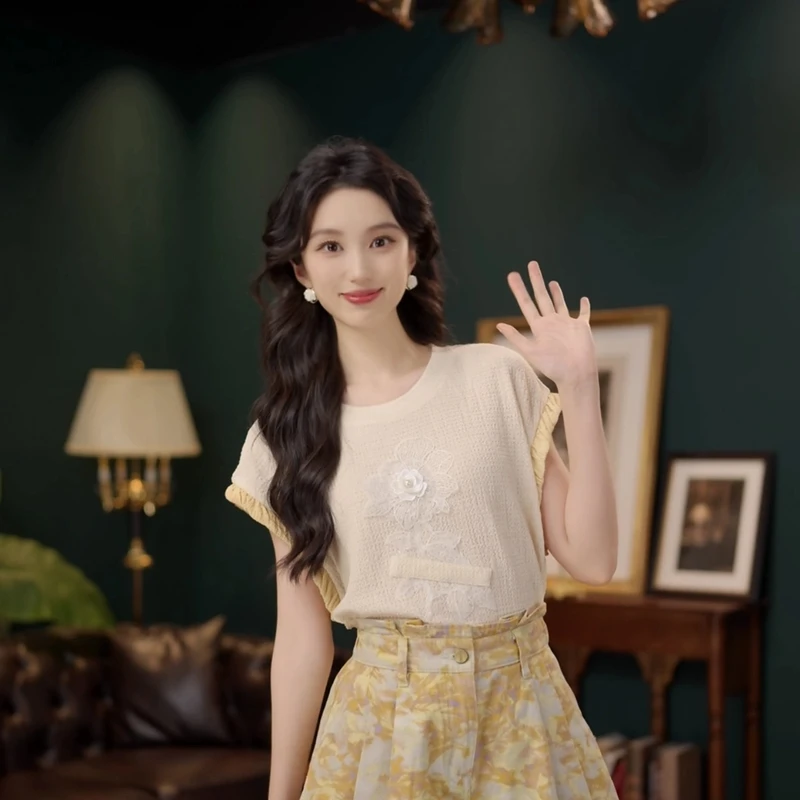 温柔衬衣休闲短袖衬衫女2025年新款夏季宽松显瘦蝙蝠袖上衣
