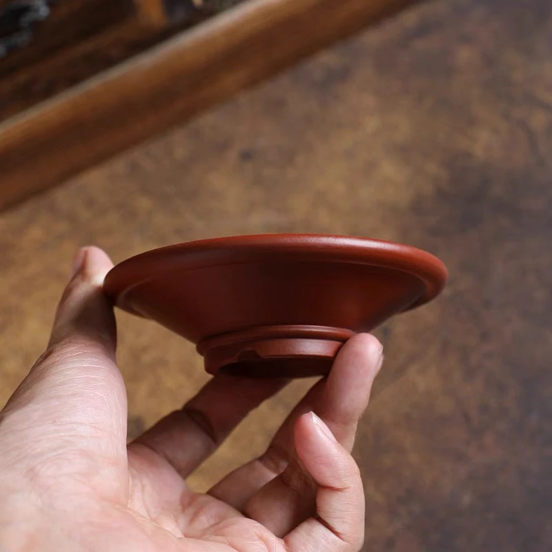 『圆边浅盆精选孙伟款手工微型盆景绿植多肉花盆迷你盆菖蒲