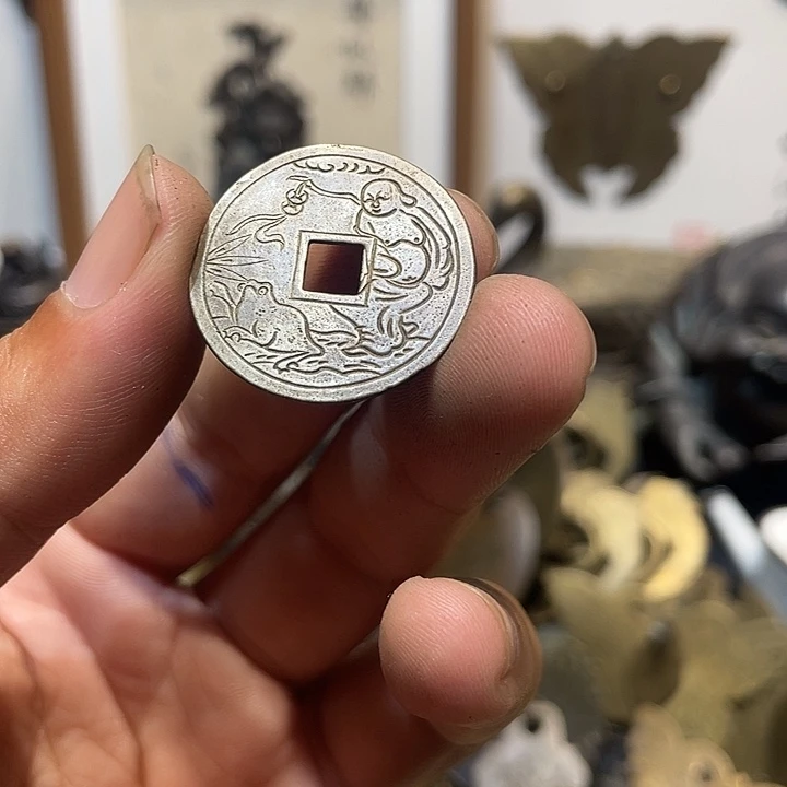 小***沙民俗铜件刘海戏金蟾