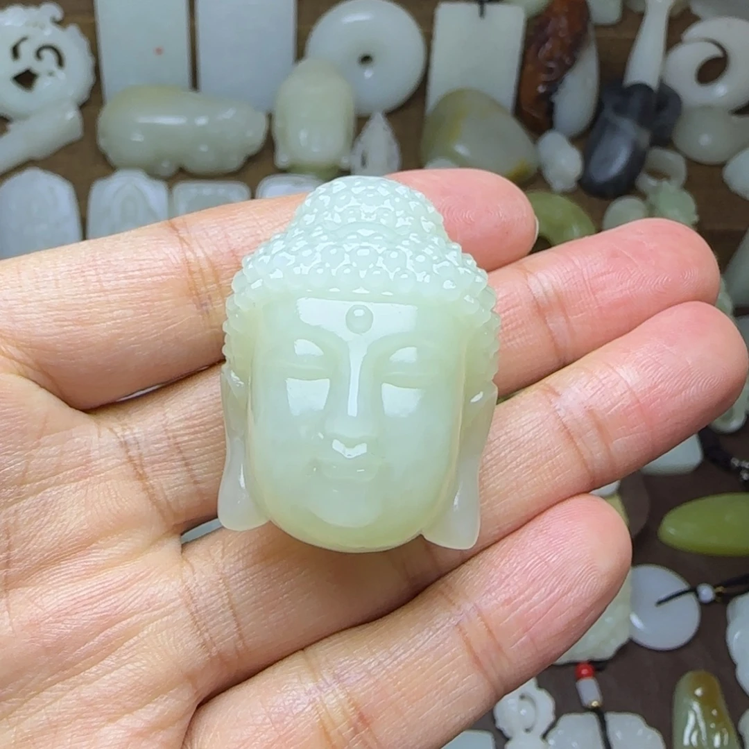 和田玉未镶嵌挂件