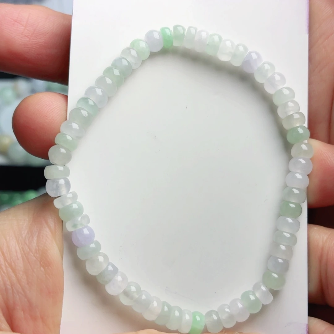 翡翠未镶嵌手链珠串