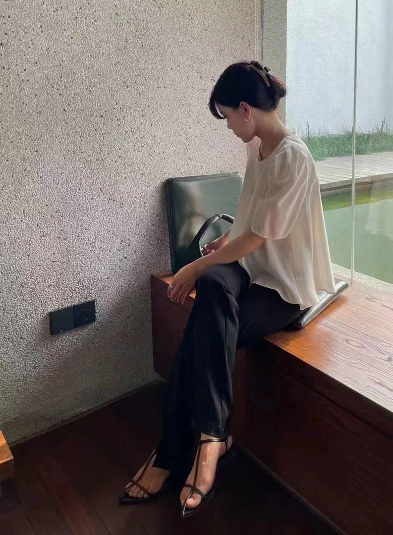 米古古LM# 705-1# 高品质系带罗马尖头鞋