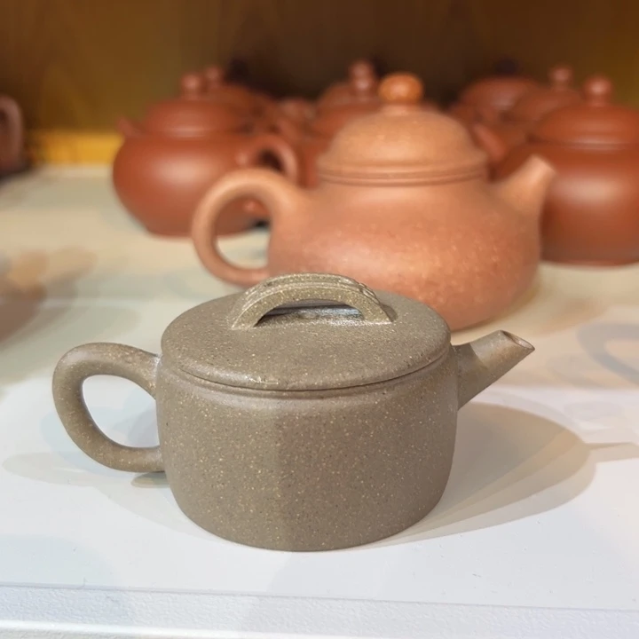 茶壶紫砂       青段汉瓦60c c